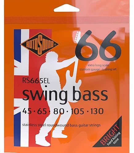 Amazon.com: Rotosound SM665 Swing Bass 66 Stainless Steel 5